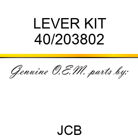 LEVER KIT 40/203802