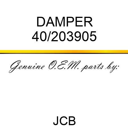 DAMPER 40/203905