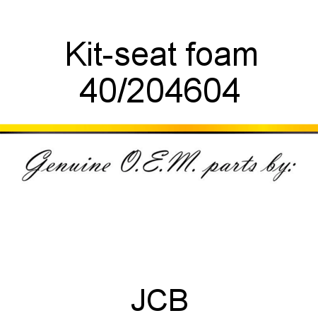 Kit-seat foam 40/204604