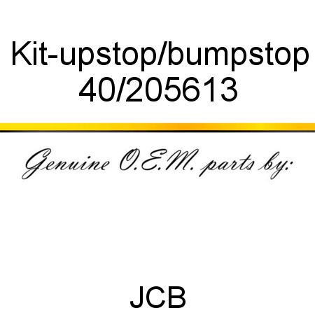 Kit-upstop/bumpstop 40/205613