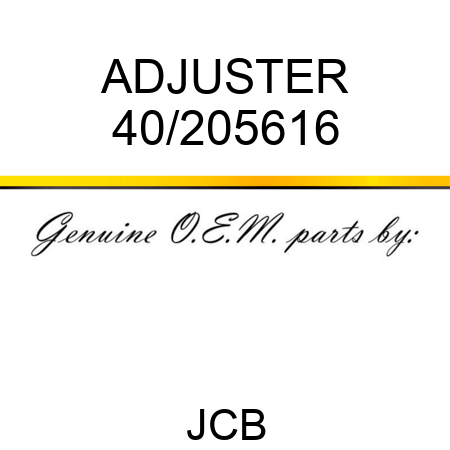 ADJUSTER 40/205616