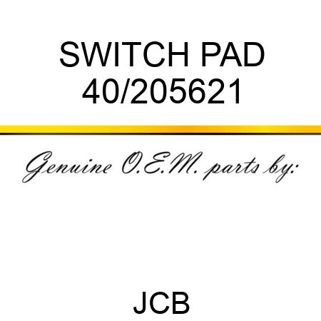 SWITCH PAD 40/205621