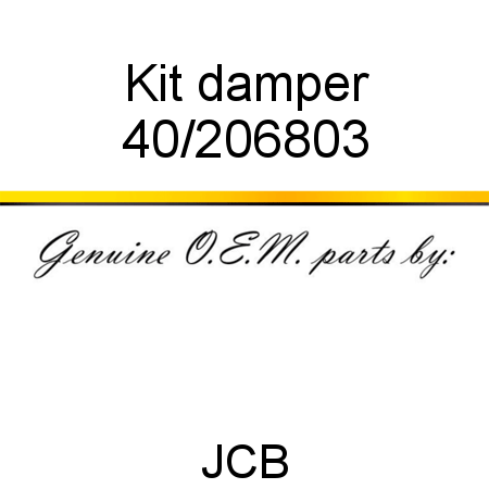 Kit, damper 40/206803