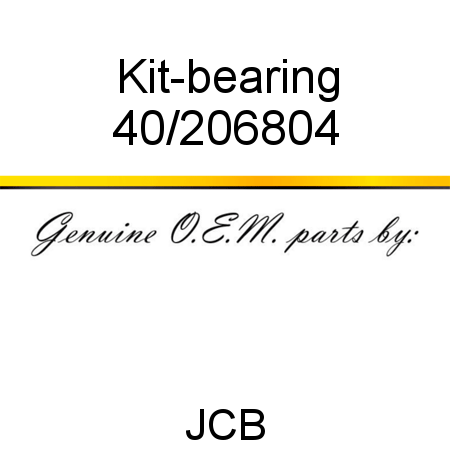 Kit-bearing 40/206804