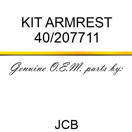 KIT ARMREST 40/207711
