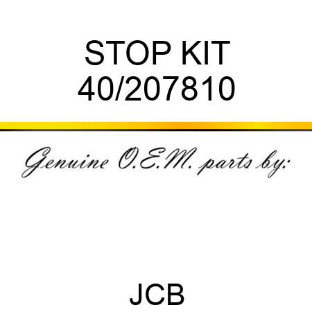 STOP KIT 40/207810