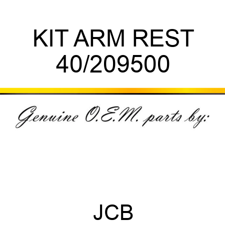 KIT ARM REST 40/209500