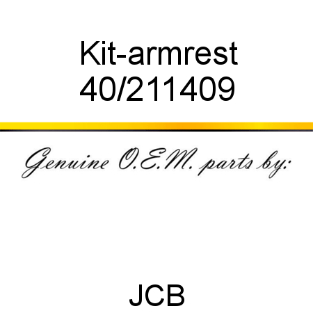 Kit-armrest 40/211409