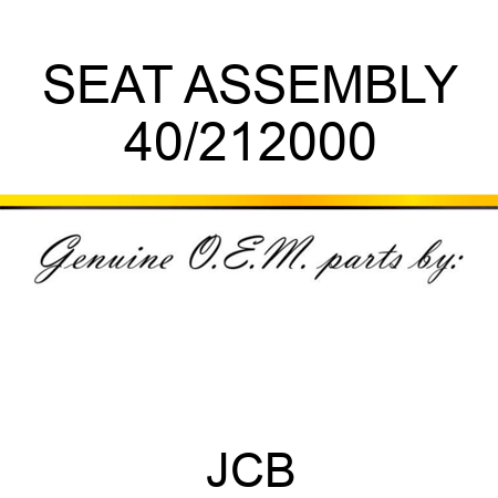 SEAT ASSEMBLY 40/212000