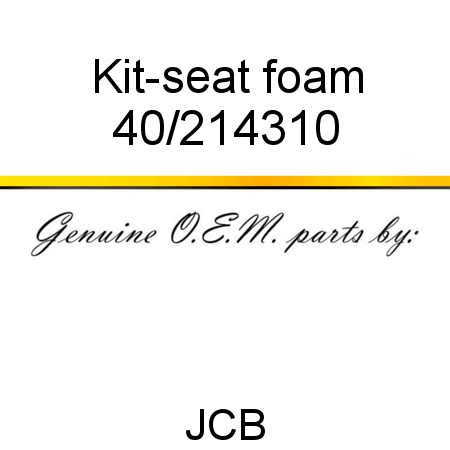 Kit-seat foam 40/214310