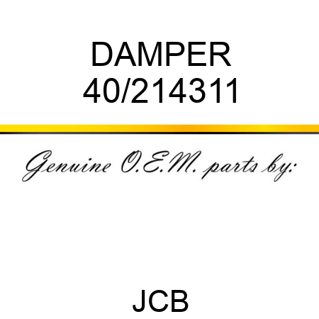 DAMPER 40/214311