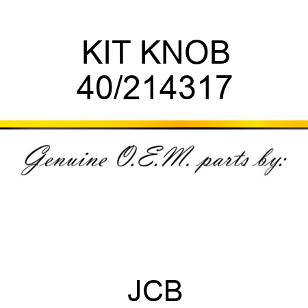 KIT KNOB 40/214317