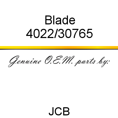 Blade 4022/30765