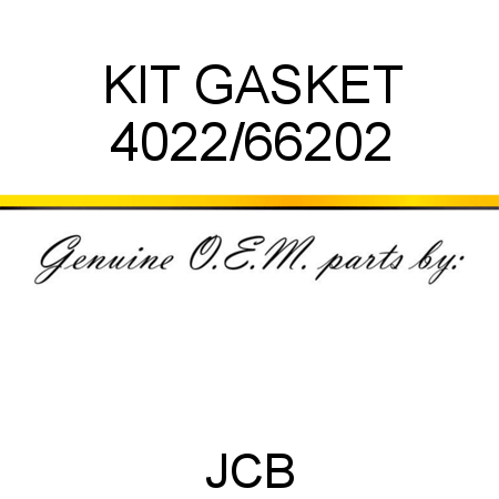 KIT, GASKET 4022/66202
