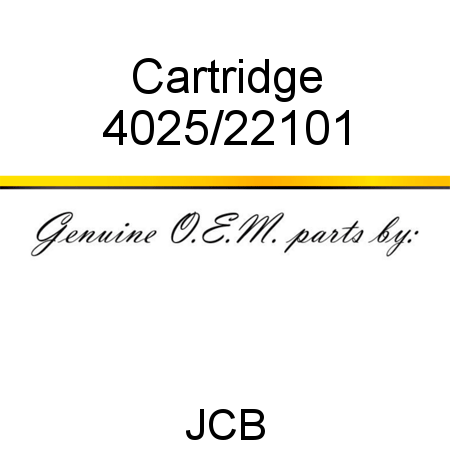 Cartridge 4025/22101