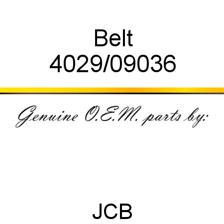 Belt 4029/09036