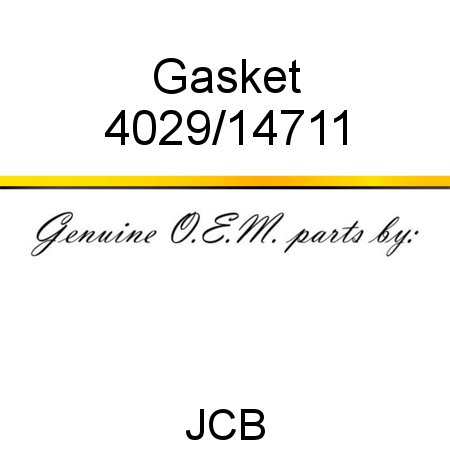 Gasket 4029/14711