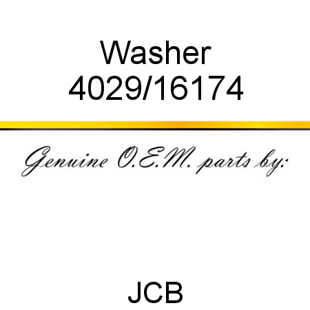 Washer 4029/16174
