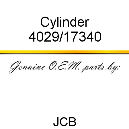 Cylinder 4029/17340