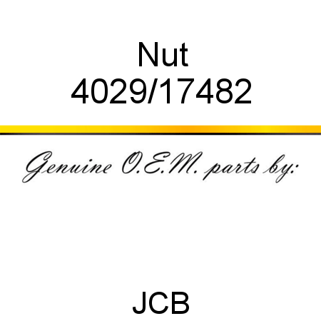 Nut 4029/17482