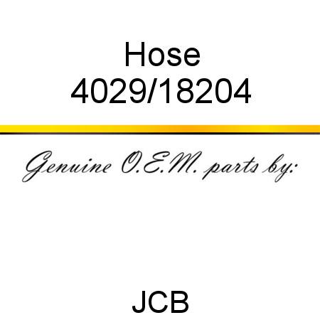 Hose 4029/18204
