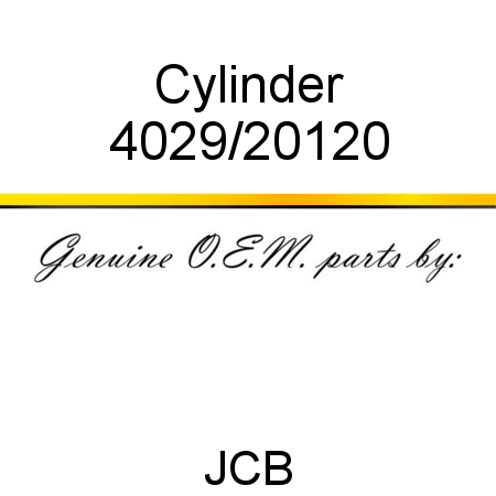 Cylinder 4029/20120