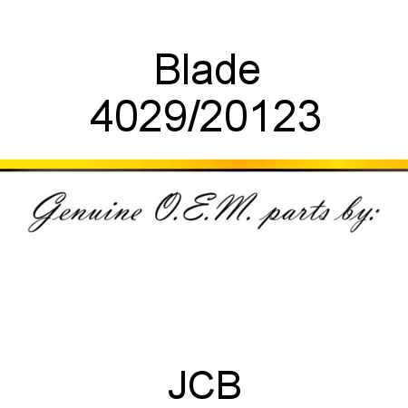 Blade 4029/20123