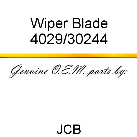Wiper, Blade 4029/30244