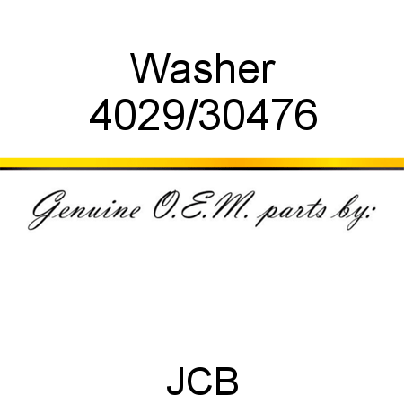 Washer 4029/30476