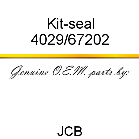 Kit-seal 4029/67202
