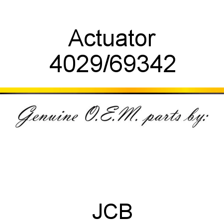 Actuator 4029/69342