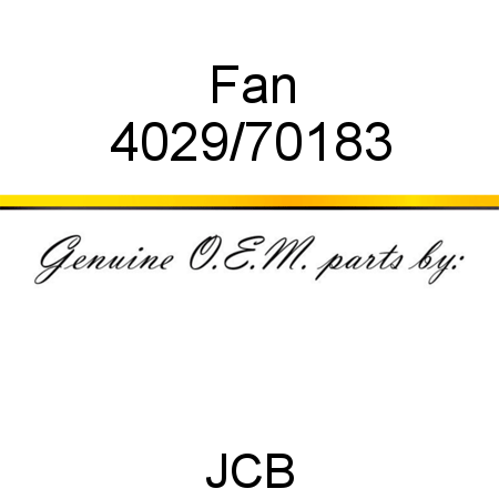Fan 4029/70183