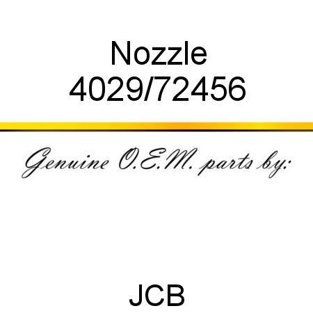 Nozzle 4029/72456
