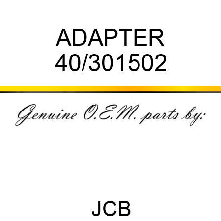 ADAPTER 40/301502