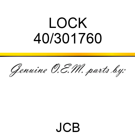 LOCK 40/301760