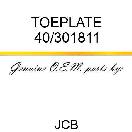 TOEPLATE 40/301811