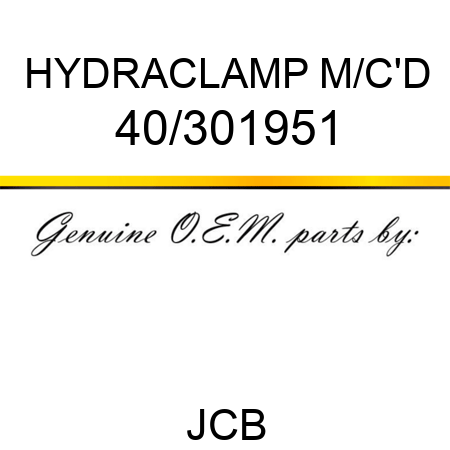 HYDRACLAMP M/C'D 40/301951