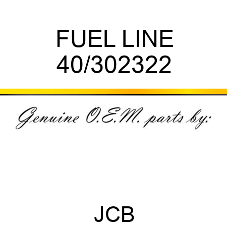 FUEL LINE 40/302322