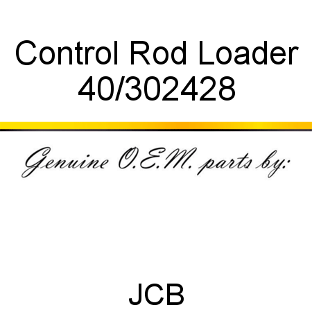 Control, Rod Loader 40/302428