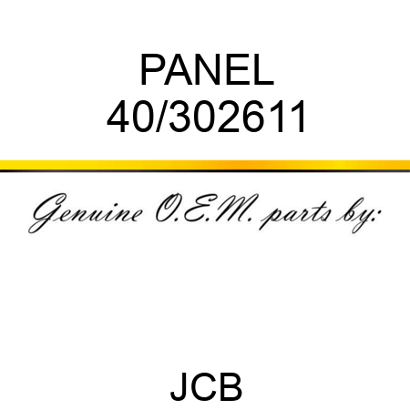 PANEL 40/302611
