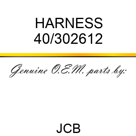 HARNESS 40/302612