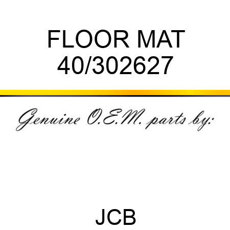 FLOOR MAT 40/302627