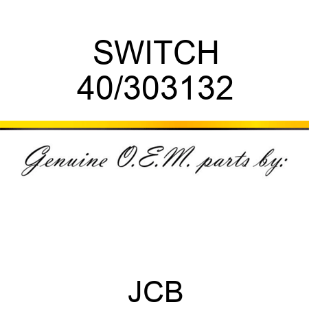 SWITCH 40/303132