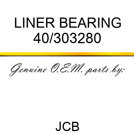 LINER BEARING 40/303280