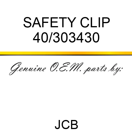 SAFETY CLIP 40/303430