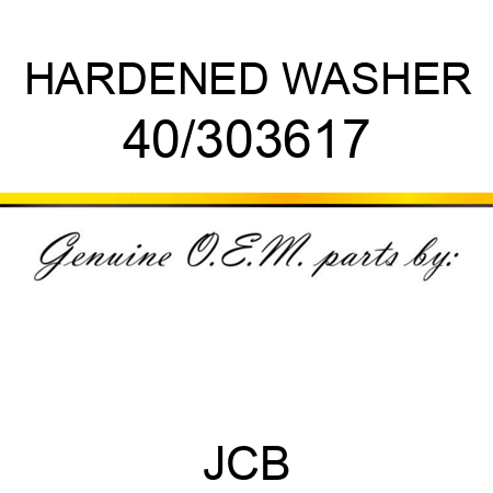 HARDENED WASHER 40/303617