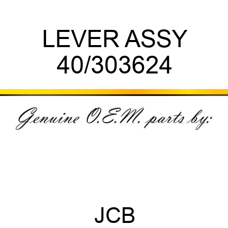 LEVER ASSY 40/303624
