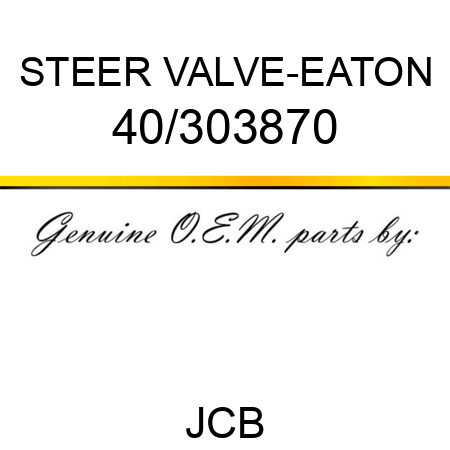 STEER VALVE-EATON 40/303870
