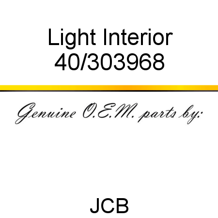 Light, Interior 40/303968