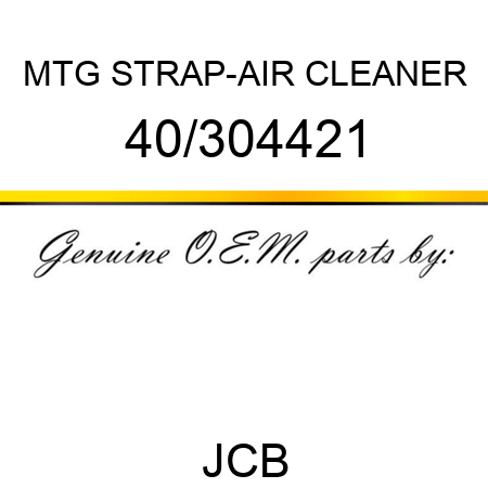 MTG STRAP-AIR CLEANER 40/304421